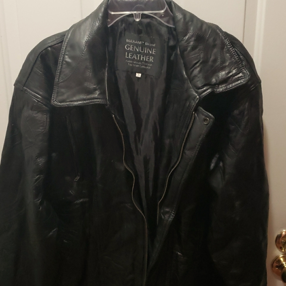 Vintage Black Leather Jacket